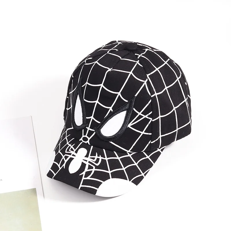 Детская кепка с супергероями, Детская Хлопковая бейсбольная Кепка с вышивкой «Человек-паук» для мальчиков и девочек, шляпы для косплея «Человек-паук»