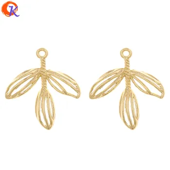 

Cordial Design 100Pcs 22*26MM Jewelry Accessories/DIY Earrings Making/Connectors/Plant Shape/Hand Made/Earring Findings/Charms