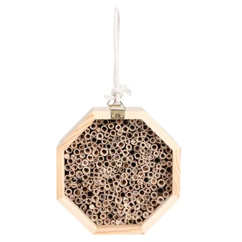 

Wooden Insect Bee House Wood Bug Room Hotel Nesting Box For Outdoor Garden Decoration Garden Decoration Nest Insect Hostel