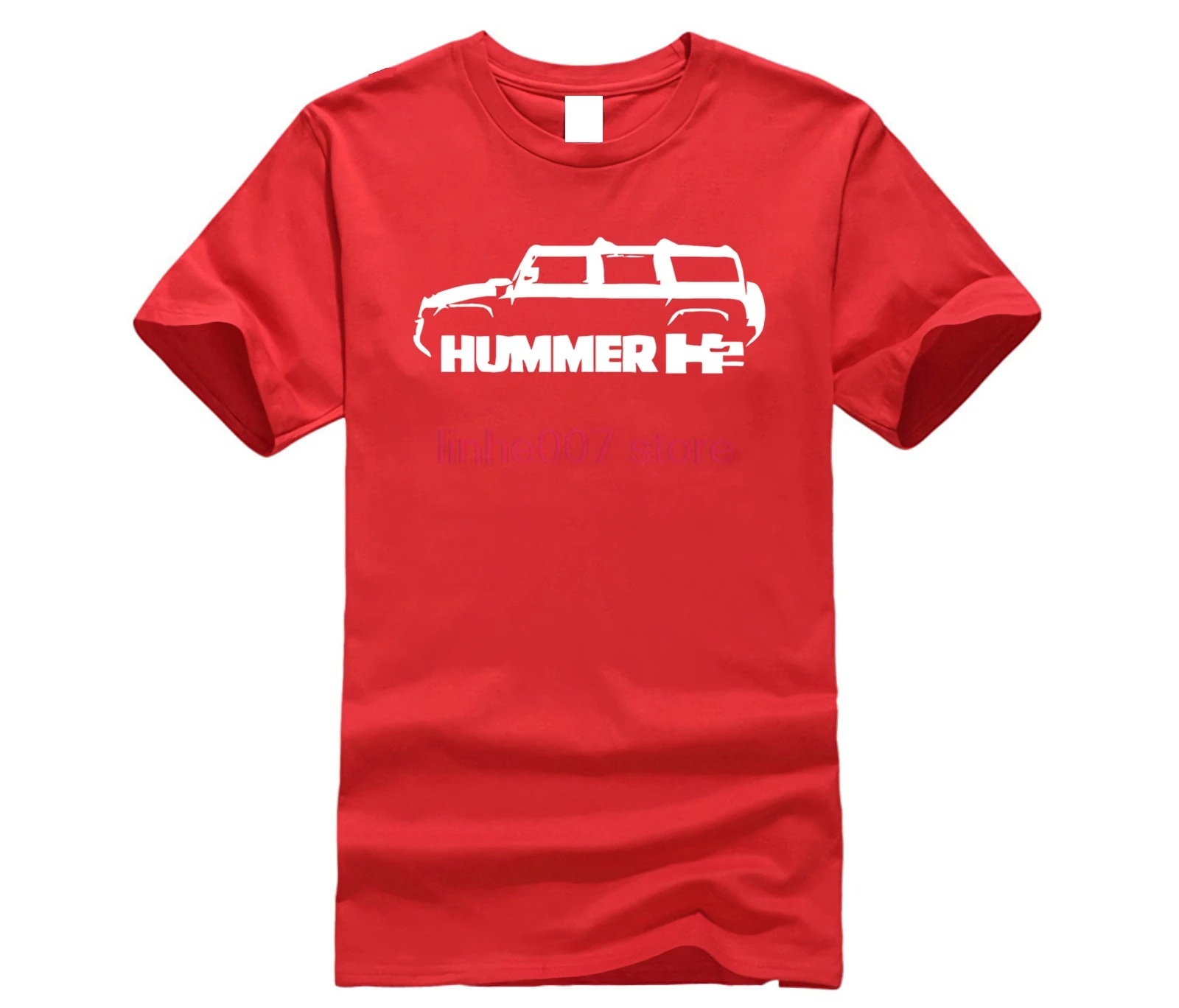 red Hummer H2 Классическая SUV 4x94 футболка Новая футболка - Цвет: red