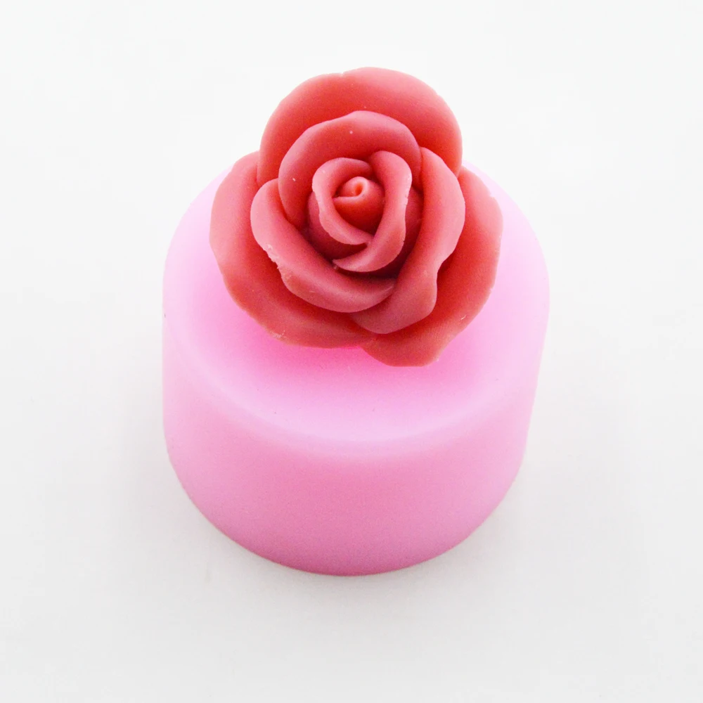 3D Роза в форме цветка День рождения Свадьба Помадка Торт декоративный бордюр шоколад из силиконовой формы желе ручной работы мыло плесень