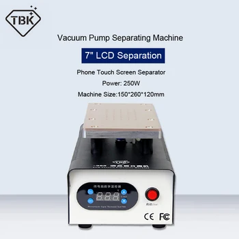 

TBK New 7 Inch LCD Separating Touch Screen Separator Machine For Phone Touch Screen Repairing With Built-in Vacuum Pump