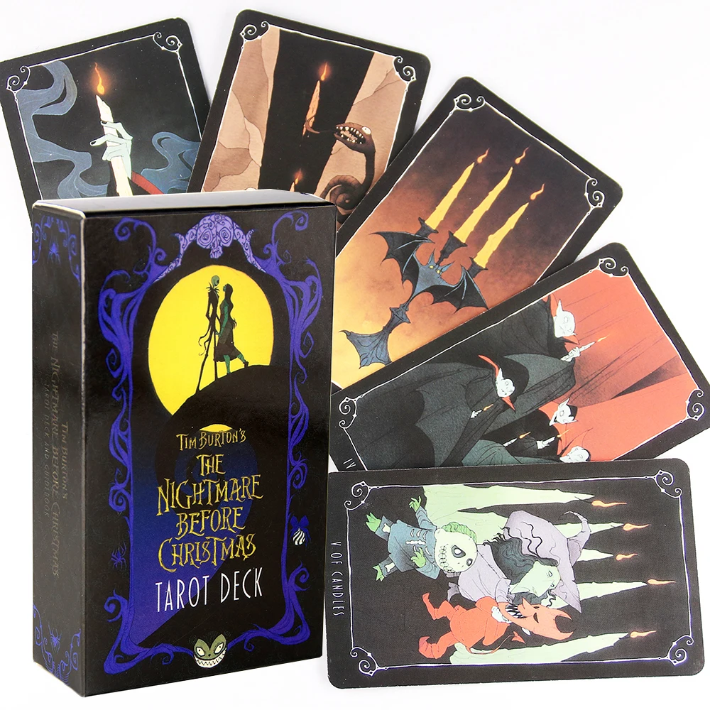 The Nightmare Before Christ mas Tarot Deck and Guidebook 78 Cards Deck and Card Game Board Game Divination Tell The Future Toy 1 The Nightmare Before Christ mas Tarot Deck and Guidebook 78 Cards Deck and Card Game Board Game Divination Tell The Future Toy 1