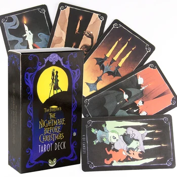 The Nightmare Before Christ mas Tarot Deck and Guidebook 78 Cards Deck and Card Game Board Game Divination Tell The Future Toy 1