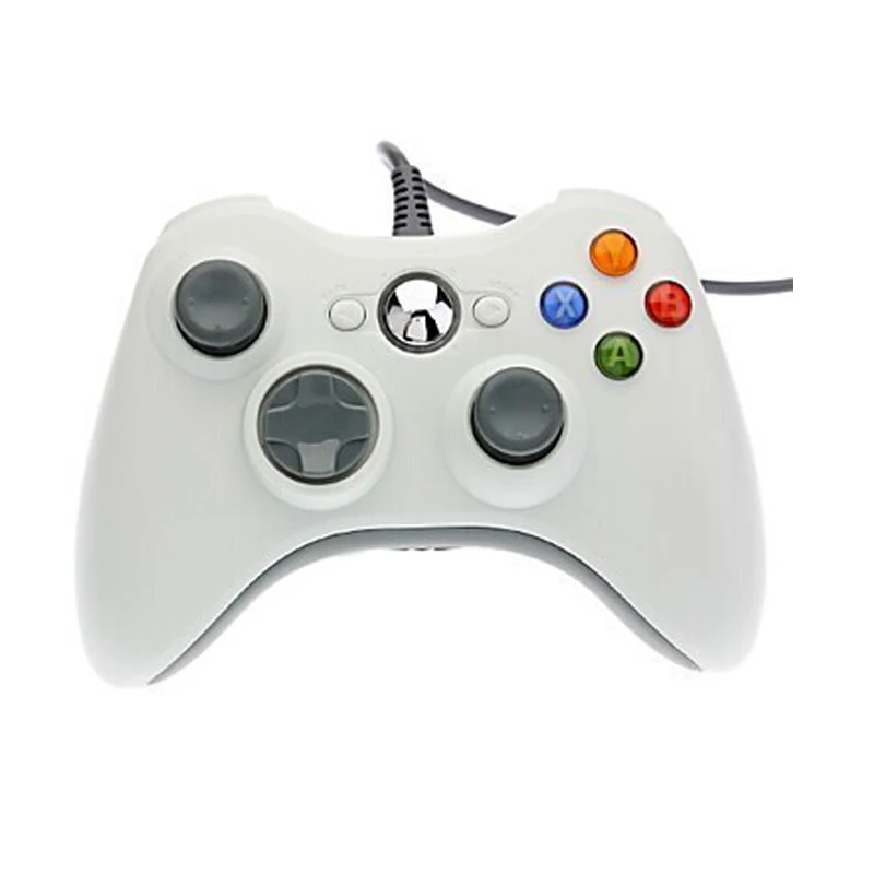 White Геймпад для xbox 360 проводной контроллер для Windows 7/8/10 microsoft ПК контроллер для xbox 360 игры геймпад - Цвет: White