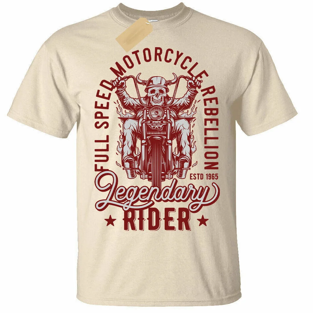 Legendary Rider Топы Футболка Мужская s Байкер Топ Мотоцикл скорость езды на заказ