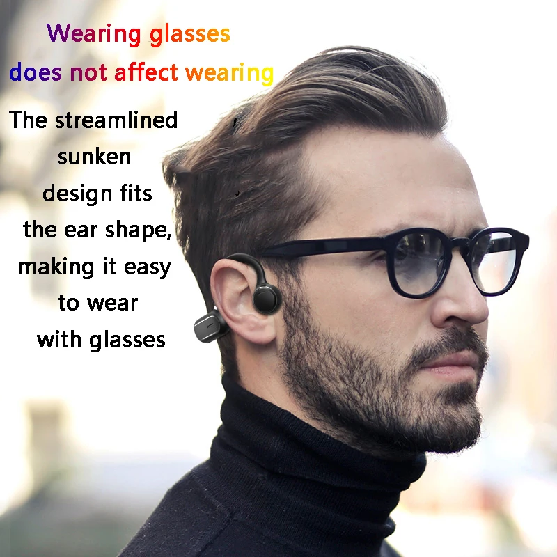 DDJ Headset Wireless Bluetooth Headset Stereo Sports Waterproof Long Standby With Wicrophone Suitable For All Mobile Phone