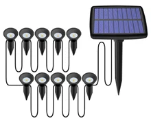 Lampe LED solaire imperméable encastrable dans le sol, éclairage d'extérieur, luminaire de paysage, idéal pour une pelouse, un jardin ou un sentier 