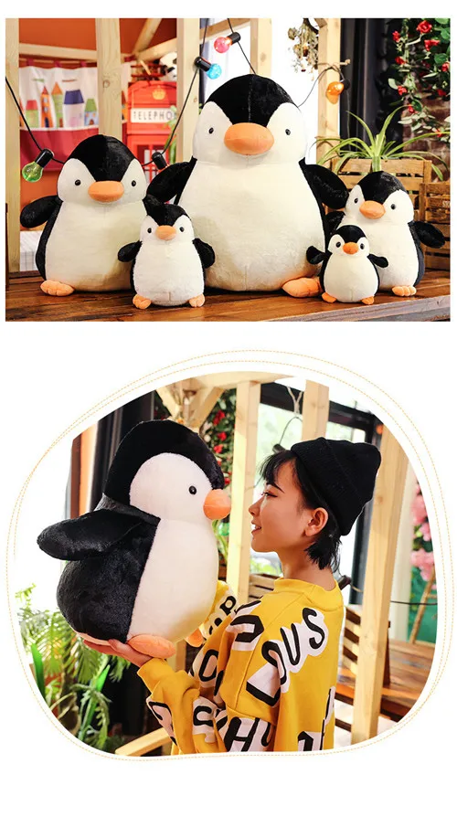 Fancytrader 2020 New 26'' Cute Big Penguin Plush Toy Fat Soft Polar Penguin Animal Doll Hugging Pillow Home Decoration 65cm (17)