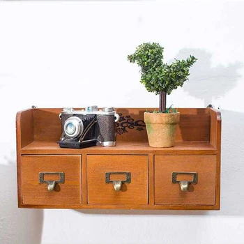 

Drawer Desktop Storage Box Desk Sundries Placement Shelf Space Household Items Finishing Box Home Decoration Retro Creative