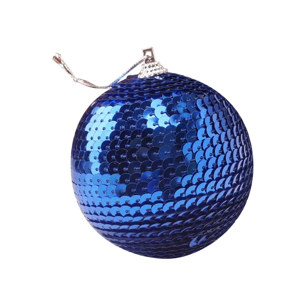 8 см Рождественская елка шар-безделушка подвесное украшение для домашней вечеринки декор блестки Стразы блестящий шар высокое качество - Цвет: A