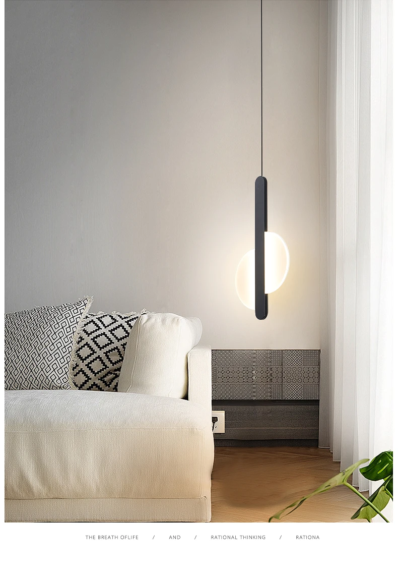 Подвесное освещение в скандинавском стиле для спальни, Современная Подвесная лампа для гостиной, домашний декор, осветительная арматура для столовой/кабинета