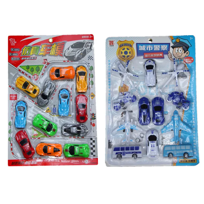 

Physical Store Hot Selling Model Car Model Set Toy Car 12 a Set of City Police Suit 10 Yuan Shop Supply of Goods