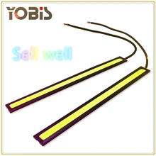 2 шт. Лучшие продажи cob 17 см универсальные дневные ходовые огни, cob дневные ходовые огни Светодиодный ультра тонкий водонепроницаемый