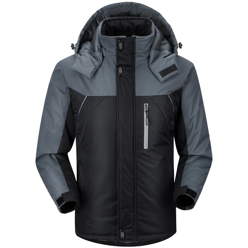 

2019 HCXY Men's Raincoats Men Coat Thick Reflective strip Windproof Waterproof Jacket Men Mountain Wear Warm Jackets Man