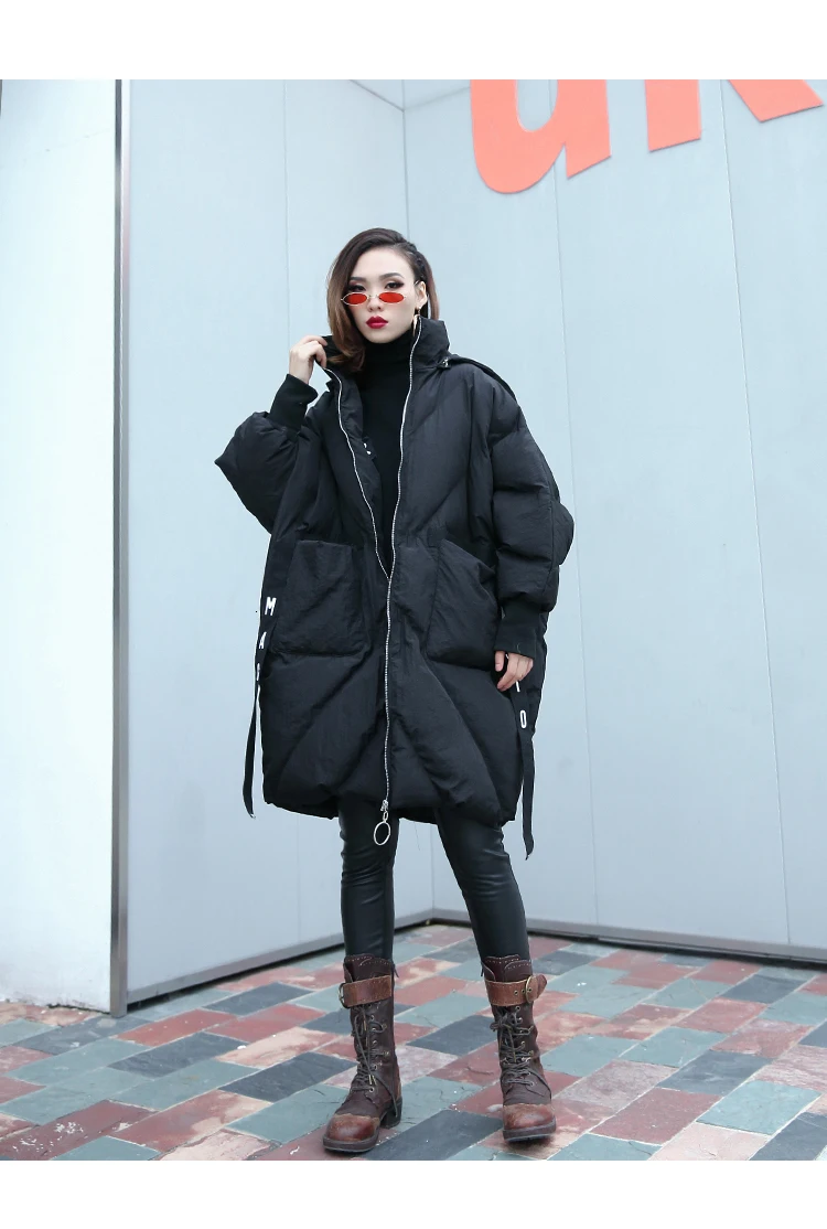 Max LuLu/Корейская мода, женские повседневные свободные длинные парки, Женская винтажная зимняя куртка, стеганые пальто с капюшоном, негабаритная теплая уличная одежда
