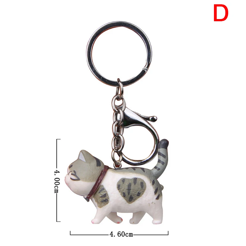 Lucky Cats Keyring Chi's Cat Keyring Keychain Car Key Ring Chain Cute Gift 1pc 