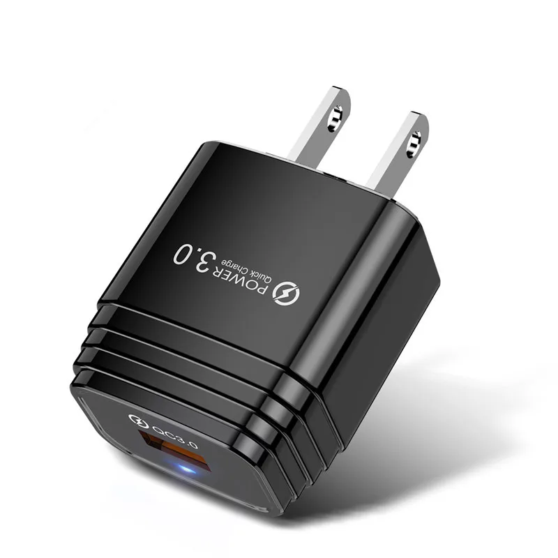 18 Вт Зарядное устройство штекер светодиодный дисплей инструкция QC3.0 быстрое зарядное устройство мобильное настенное зарядное устройство дорожный адаптер для зарядного устройства для iPhone samsung