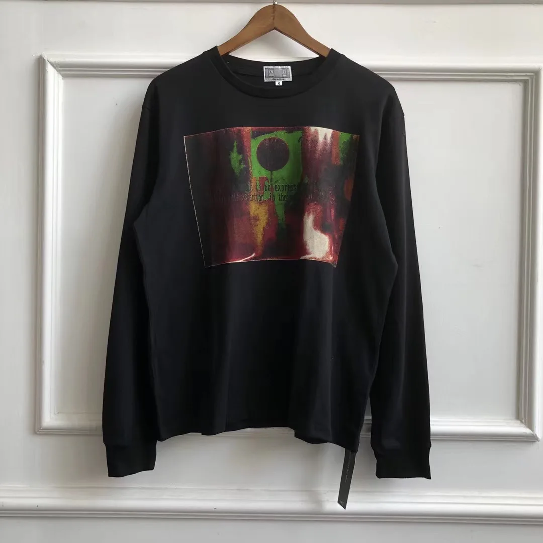 2019FW лучшее качество Cav empt тройники с длинным рукавом для мужчин и женщин с принтом CAVEMPT Хлопок Свободные топы подходят для мужчин с. Е. Футболки