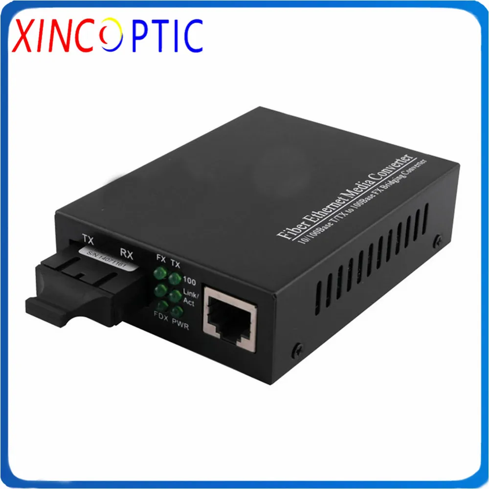 a Pair of Gigabit Ethernet Bidi Media Converter 1310-nm 40-km Single SC Fiber Connector singlemode 