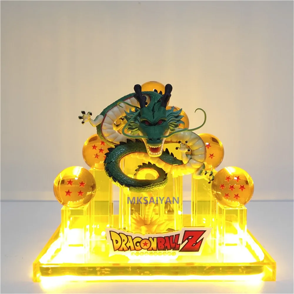 Фигурки героев аниме Dragon Ball Z Son Goku Shenlong светодиодсветодиодный ночные светильники