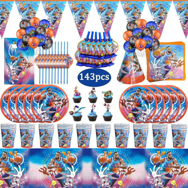 143pcs Space Jam Theme Kids Birthday Party Decorations Disposable Tableware Set Cup Plate Tablecloth Party Baby Shower Supplies Disposable Party Tableware Aliexpress 143pcs Space Jam Theme Kids Birthday Party Decorations Disposable Tableware Set Cup Plate Tablecloth Party Baby Shower Supplies Disposable Party Tableware Aliexpress
