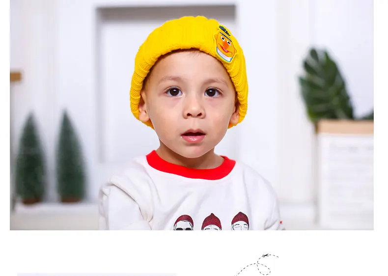 Детская зимняя шапка Милая вязаная шапка детский колпачок для девочек и мальчиков теплая уличная Лыжная Шапка карамельного цвета шапка, сезон осень-зима забавная шапка