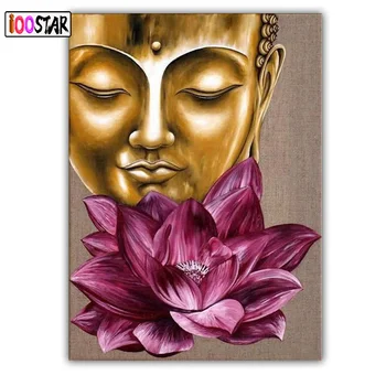 

Diamond Mosaic Sale Home Decor Buddha flower Diamond Emboridery Full Kit Religious Picture Handmade Rhinestones Diamond Painting