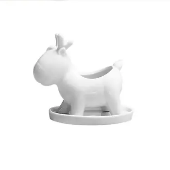 

1pcs Flower Pot Macetas Flowerpot With Tray Little Deer Shape Chic Succulent Plant Pot Desktop Decor For Living Room Office
