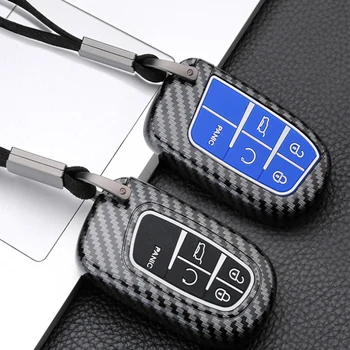 

Carbon Fiber Smart Key Cover Fob Case Shell For Dodge Journey Charger for Jeep Renegade Grand Cherokee for Chrysler 200 300