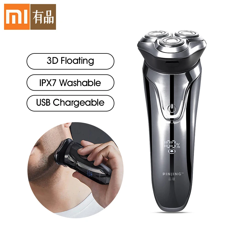 

Xiaomi Electric Shaver for men's beard trimmer razor shaver shaving machine original 3 heads dry wet shave washable razor 5