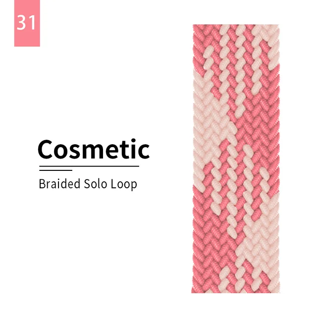 Braided Solo Loop strap for Apple watch band 44mm 40mm Elastic Wristband Bracelet on iwatch Se Series 7 6543 42mm 38mm 41mm 45mm 31 cosmetic