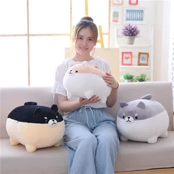 Muñeco de peluche de perro gordo Shiba Inu para niños, juguete Kawaii para cachorros, almohada de dibujos animados, 40/50cm