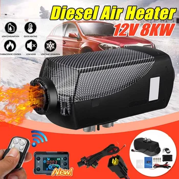 

Simple Set Car Heater 12V Diesel Air Heater 8KW Black LCD Thermostat Remote Control FOR Car Boat RV Motorhome Trailer Trucks