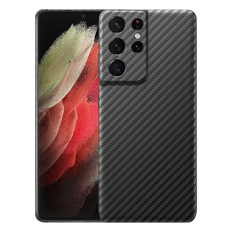 Luksusowe Ultra cienkie KEVLAR aramidowe etui z włókna do Samsung