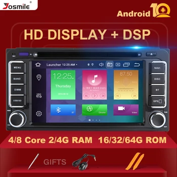 

DSP 4G 2 din Android 10Car Radio Multimedia For Toyota Land Cruiser 100 200 Prado 120 150 Rush Corolla Hiace Yaris HiluxGPS navi