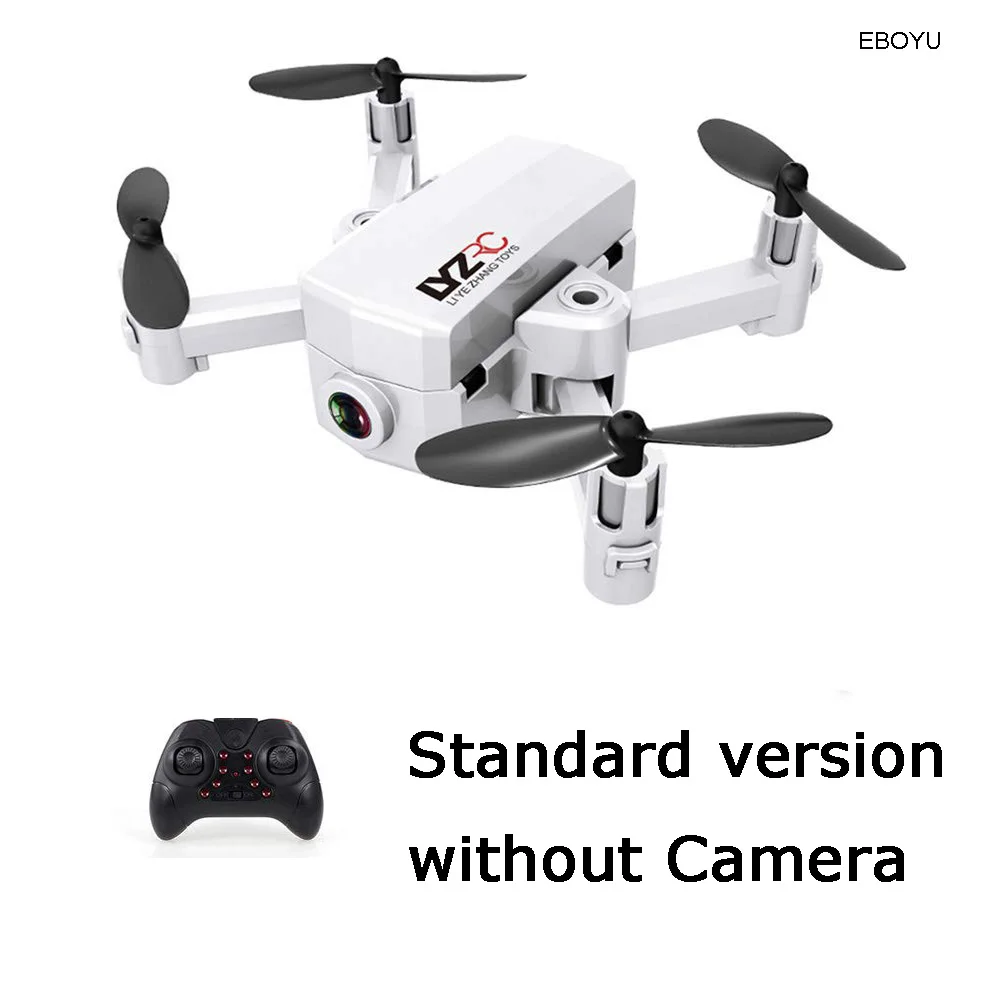 EBOYU L102 мини Радиоуправляемый Дрон WiFi FPV 720P HD камера+ Двойная камера s оптическое позиционирование потока умный режим отслеживания жестов RC Квадрокоптер - Цвет: White without Camera