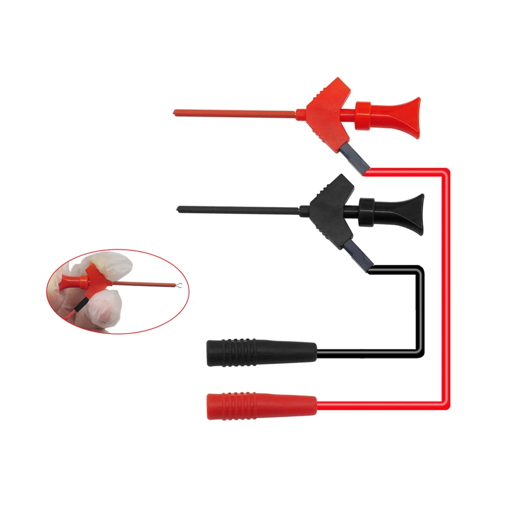 Multimeter Probe Test Hook Lead Probe Kit With Alligator Clip 4mm Banana Plug