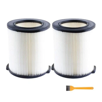 

HOT！-2 Pcs Wet/Dry Vacuum Filter for VF4000 for Vacs 5 Gallons and Larger Vacuum Cleaner Replacement VF4000 Filter with Brush