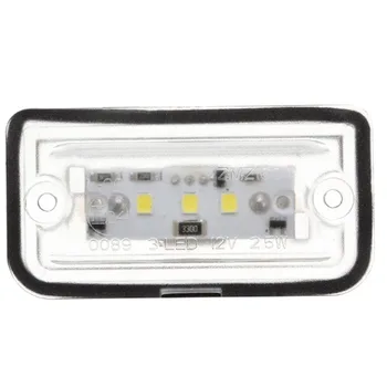

Set License Plate Lights Auto 2Pcs Exterior White For Mercedes SL R230