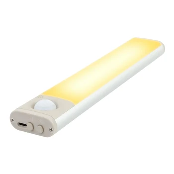 

Motion Sensor Under Counter Closet Light Cupboard Lights Wireless, USB Rechargeable, Cabinet Wardrobe Stairs