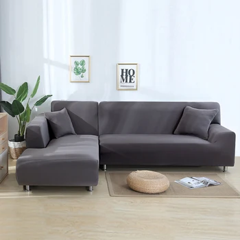 

L Shape Solid Color Sofa Cover Universal Couch Cover Sofa Slipcovers Machine Washable Seat Bench Covers For Home Living Room D30