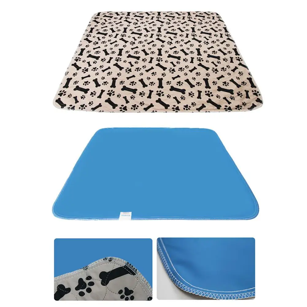 

Pet Dog Pee Pad Three-layer Reusable Absorbent Waterproof Puppy Dog Cat Pee Bed Pad Carpet Urine Pet Training Mat Pee Mattress