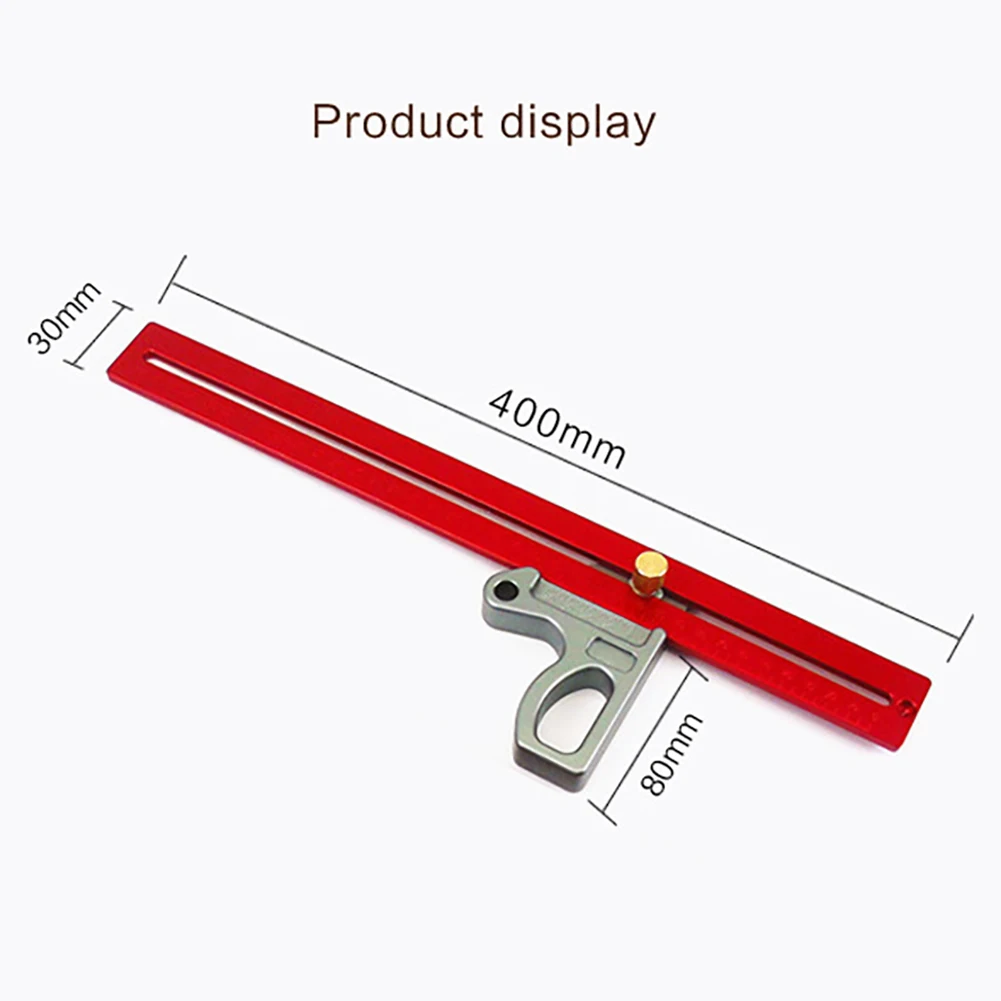 

Hot Multifunctional Woodworking 45/90 Degree Aluminum Alloy Angle Ruler Scribe Gauge Measuring Tool 400mm