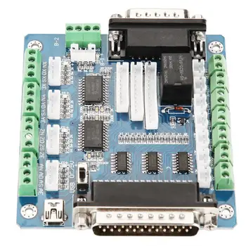 

Drive Board MACH3 Interface 5 Axis CNC Stepper Motor Driver Controller Board with USB Cable