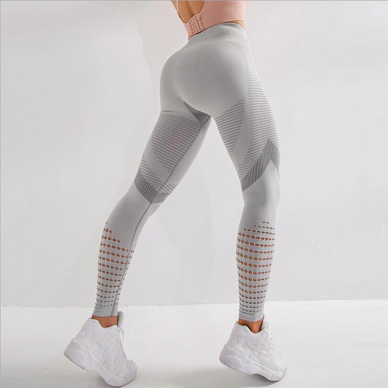 LINYIOU77 Womens Leggings High Waist Solid Yoga Pants Workout Running Sports Quick Drying Fitness Gym Leggings Pants 