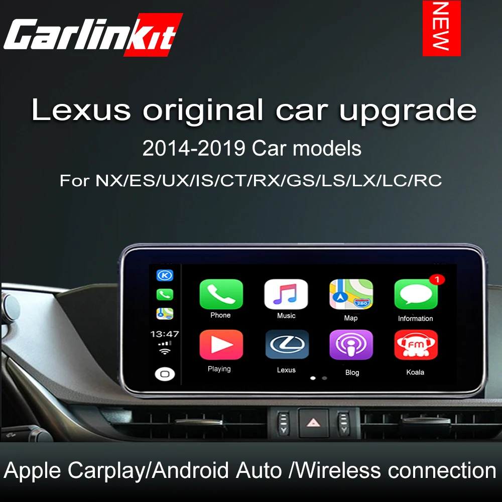 Беспроводной CarPlay, для Lexus NX ES US iS CT RX GS LS LX LC RC 2012- мультимедийный интерфейс CarPlay и Android автоматический комплект модернизации