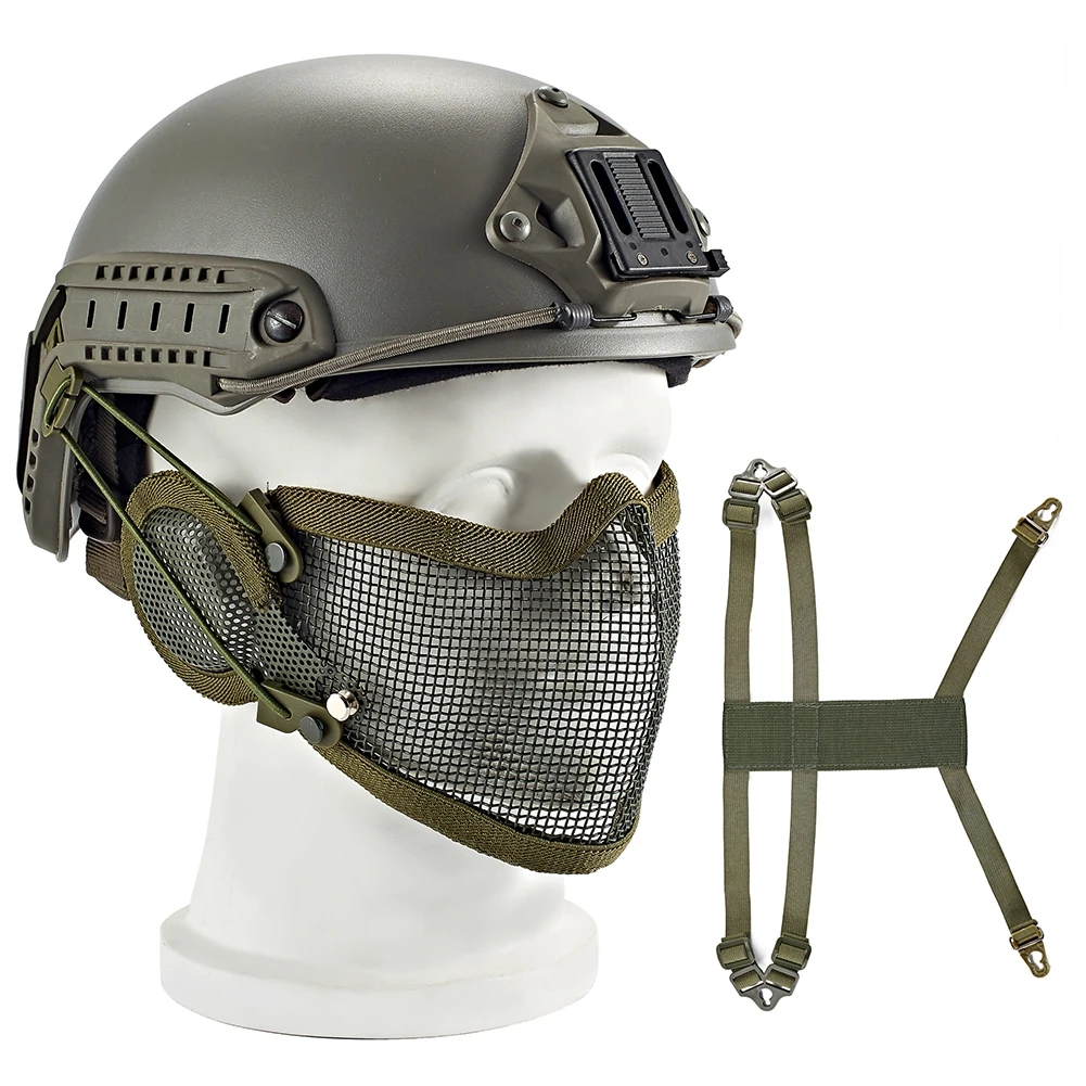 Outdoor Sports Protector For Running Cycling Sunscreen Helmet Riding Half Face Mask Breathable New Soft Mesh Mouth Accessories