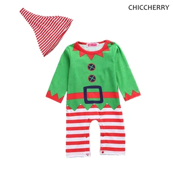 

Baby Boy Christmas Clothes Long Sleeve Kids Romper Christmas Jumpsuits Hats 2pcs Bebe Suit Infant Clothing Sets Toddler Outfits