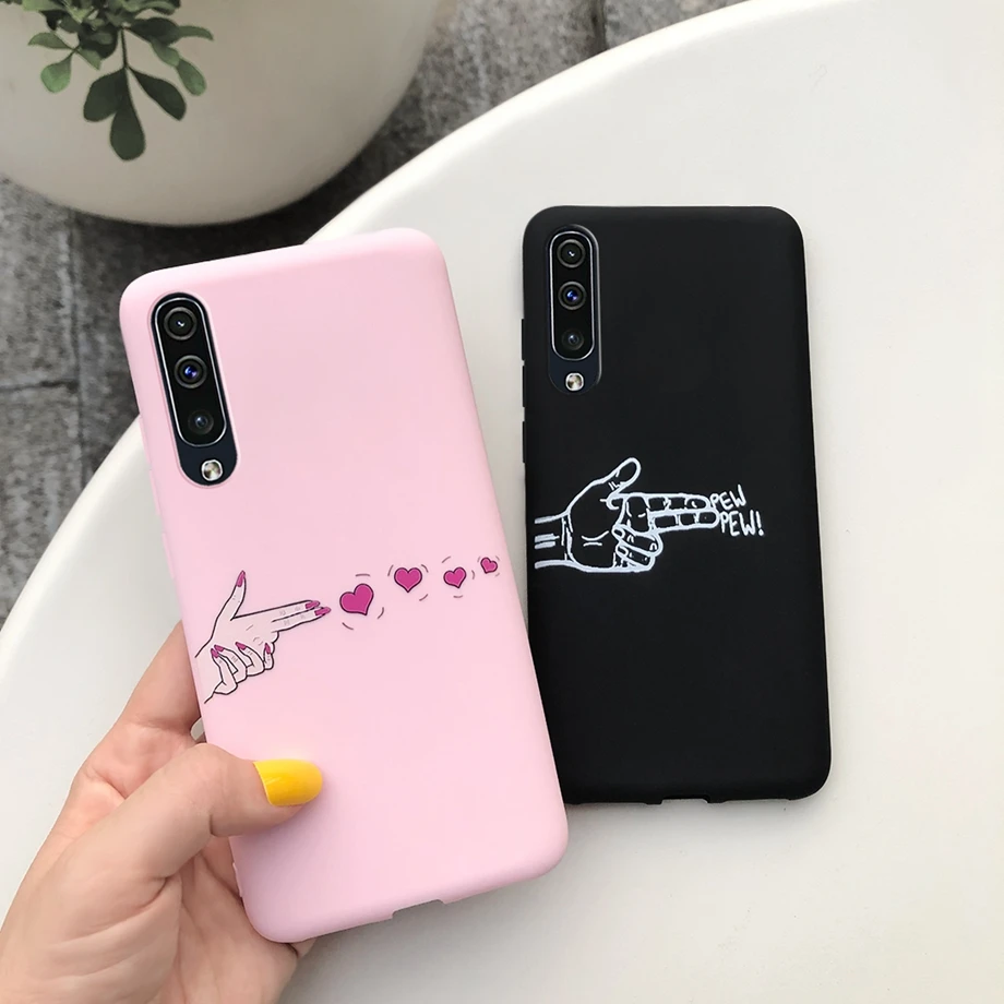 Per Samsung Galaxy Copertura Della Cassa A50 Coque Della Caramella Verniciato Soft Tpu Custodia In Silicone Per Samsung Galaxy Caso Di A50 Un 50 Samsu